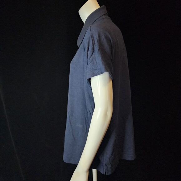 Banana Republic Timeless Tee Navy Blue Polo (XL) - Picture 3 of 5
